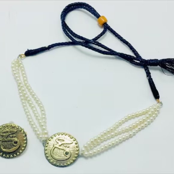 Afghan Tribal Golden Coin Choker With Earrings and Ring ,Coins Jewelry Set - Picture 9 of 9